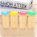 ឈើចាក់ធ្មេញ - 4 Boxes Bamboo Toothpick - Image 3