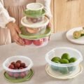 ប្រអប់ដាក់គ្រឿងទេស - 4pcs Food Storage Boxes - Image 6