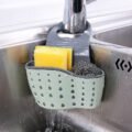 កន្ត្រងត្រងកាកសំណល់​ - Sink Shelf Soap Sponge Drain Rack - Image 4