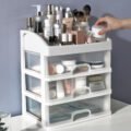 ទូរដាក់គ្រឿងអលង្ការ​ - Transparent Plastic Three Drawer