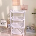 ធ្នើរជ័រដាក់គ្រឿងទេស - Plastic Kitchen Rack 3 or 4 Tiers - Image 5
