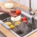 ធ្នើរដាក់លើស៊ីលាងចាន - Kitchen Sink Rack Adjustable - Image 3