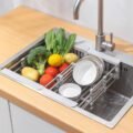 ធ្នើរដាក់លើស៊ីលាងចាន - Kitchen Sink Rack Adjustable - Image 4