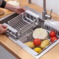 ធ្នើរដាក់លើស៊ីលាងចាន - Kitchen Sink Rack Adjustable