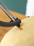កាំបិតឈូស - Stainless Steel Fruit and Vegetable Peeler - Image 2
