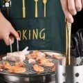 ឈុតចាប់សាច់អាំង - Stainless Steel Food Tongs Set - Image 7