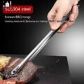 ឈុតចាប់សាច់អាំង - Stainless Steel Food Tongs Set - Image 6