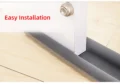 ប្រដាប់ដាក់ក្រោមទ្វា - 3pcs Door Bottom Sealing Strip - Image 2
