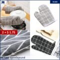 ស្រោមដៃក្រណាត់ - 2PCS Kitchen Gloves - Image 2