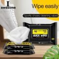 ក្រណាត់សើមជូតស្បែកជើង - Wet Shoes for Cleaning Shoes - Image 5
