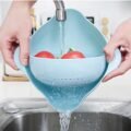 កញ្ជ្រែងលាងបន្លែ - Double Drain Basket - Image 4