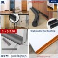 ប្រដាប់បិតក្រោមទ្វារ - Single Leather Door Seal Strip - Image 2