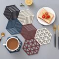 ស៊ីលីកូនទ្រាប់កែវ - Silicone Tableware Insulation Mat 5PCS