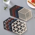ស៊ីលីកូនទ្រាប់កែវ - Silicone Tableware Insulation Mat 5PCS - Image 5