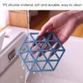 ស៊ីលីកូនទ្រាប់កែវ - Silicone Tableware Insulation Mat 5PCS - Image 3