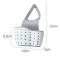 កន្ត្រងត្រងកាកសំណល់​ - Sink Shelf Soap Sponge Drain Rack - Image 7