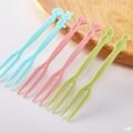 សមចាក់ផ្លែឈេី - Plastic Little Desserts Fork 50PCS - Image 10