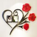 ស្ទីកឃេី​3D រូបផ្កាកុលាប - Family Love Rose Wall Deco - Image 3
