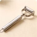 កាំបិតឈូស - Stainless Steel Fruit and Vegetable Peeler - Image 4