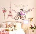 ស្ទីកឃេី​ ជិះកង់ - Parisian Love Wall Stickers - Image 3