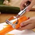 កាំបិតឈូស - Stainless Steel Fruit and Vegetable Peeler - Image 7