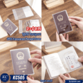 ស្រោម Passport - 2PCS Transparent Passport Cover