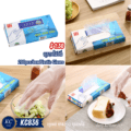ស្រោមដៃថង់ - 200pcs/box Plastic Gloves
