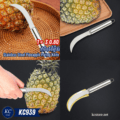 កាំបិតចិតម្នាស់ - Stainless Steel Pineapple Paring Knife - Image 2