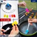ជក់ - 5pcs Silicone Barbeque Brush - Image 2