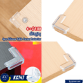 ជ័របិទជ្រុងតុ - 4pcs Silicone Table Corner Protector