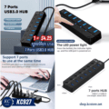 ក្បាលបំបែក USB - 7 Ports USB3.0 HUB